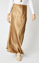 Bias Cut Satin Skirt