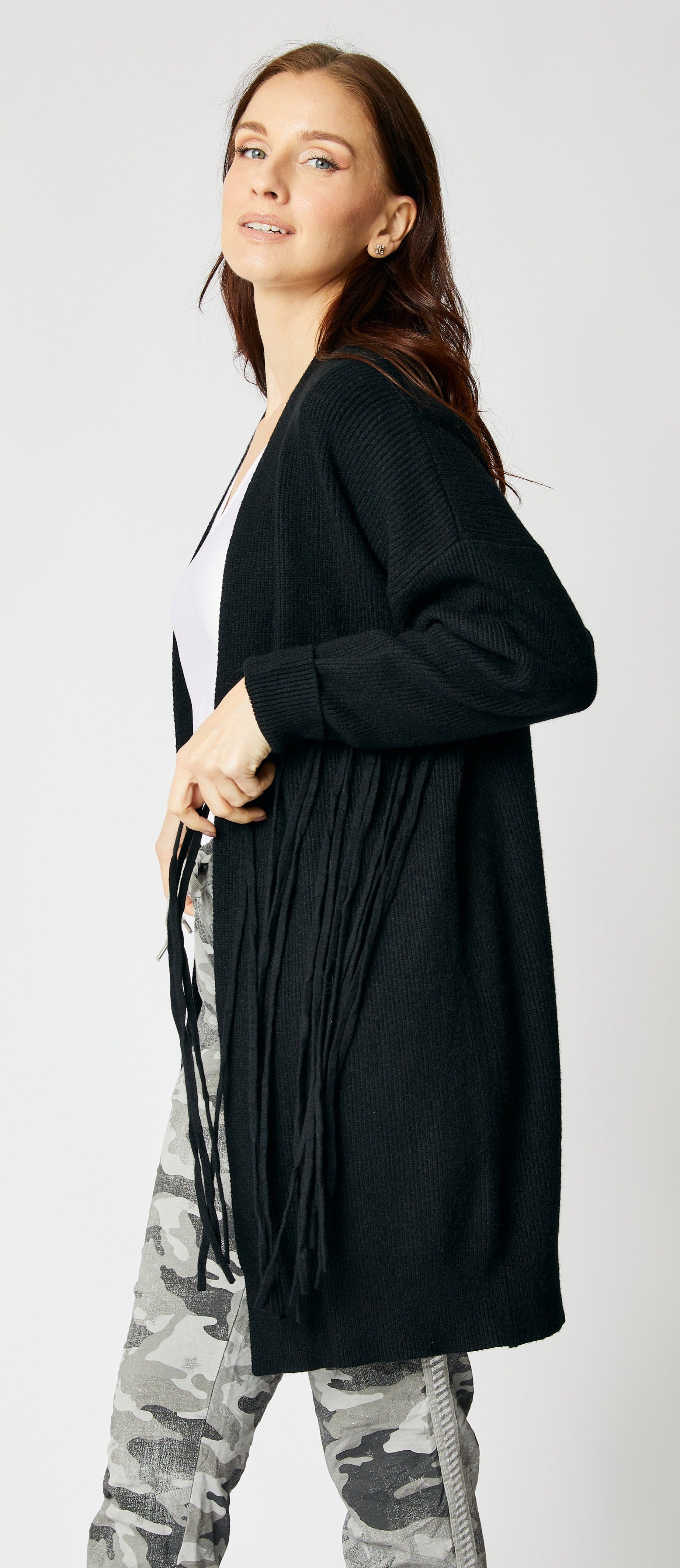 Fringe Cardigan - Jacqueline B Clothing