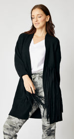 Fringe Cardigan - Jacqueline B Clothing