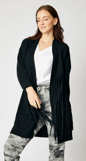 Fringe Cardigan - Jacqueline B Clothing