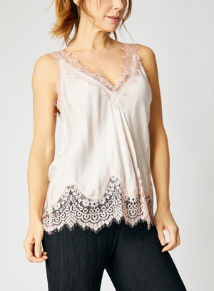 Lace Edge Camisole - Jacqueline B Clothing