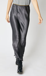 Bias Cut Satin Skirt