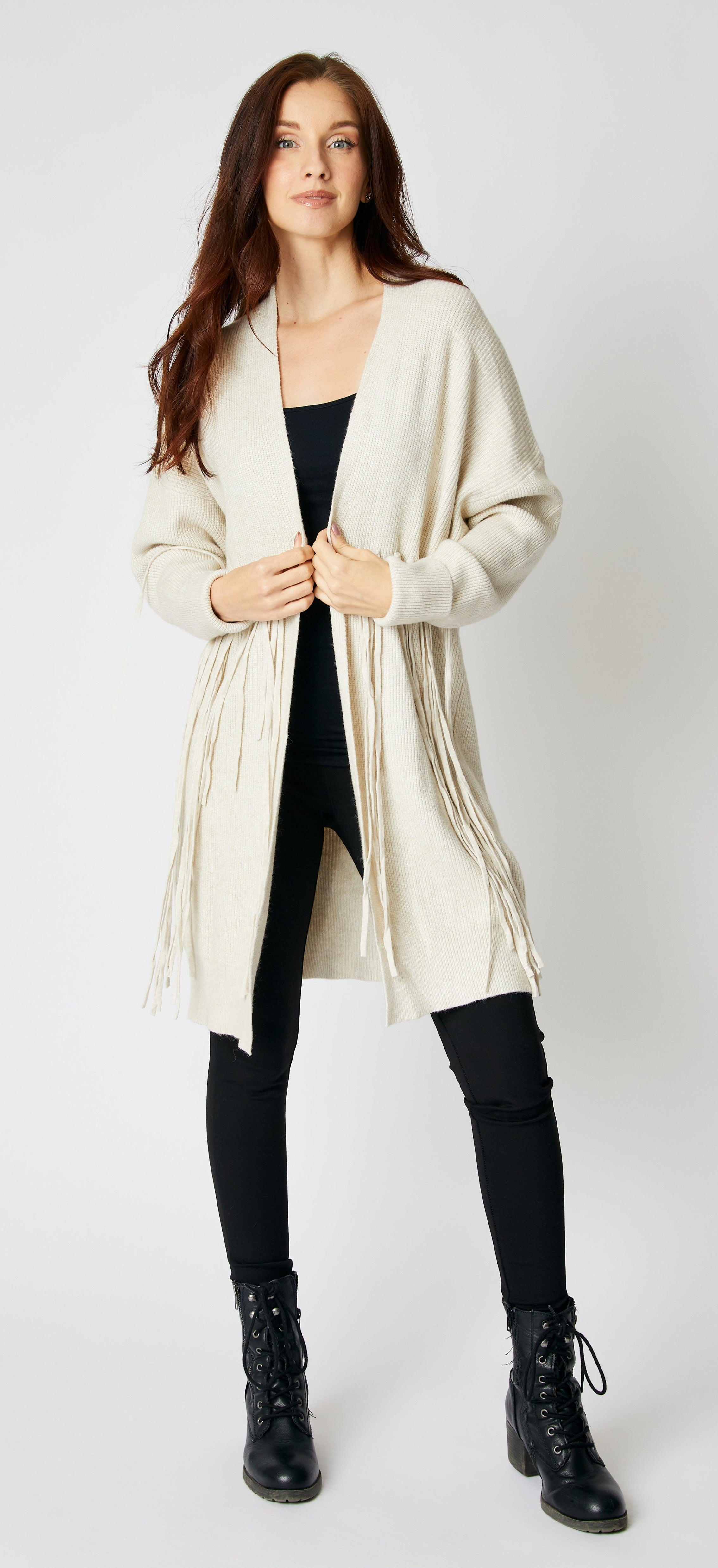 Fringe Cardigan - Jacqueline B Clothing