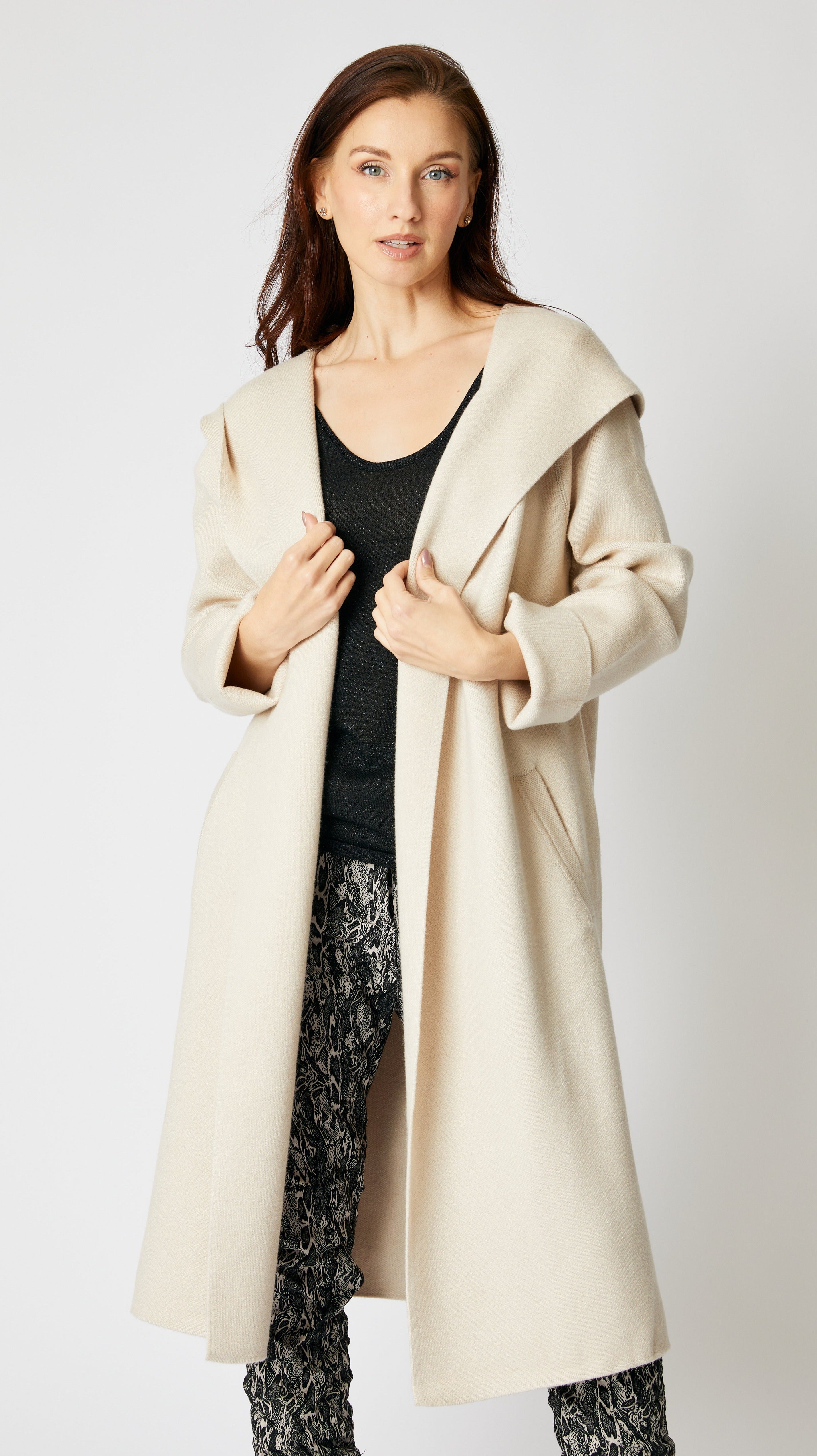 Hooded Sweater Coat