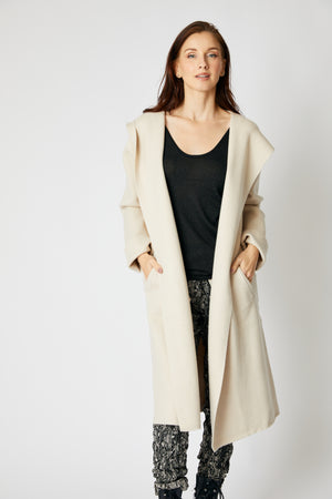 Hooded Sweater Coat