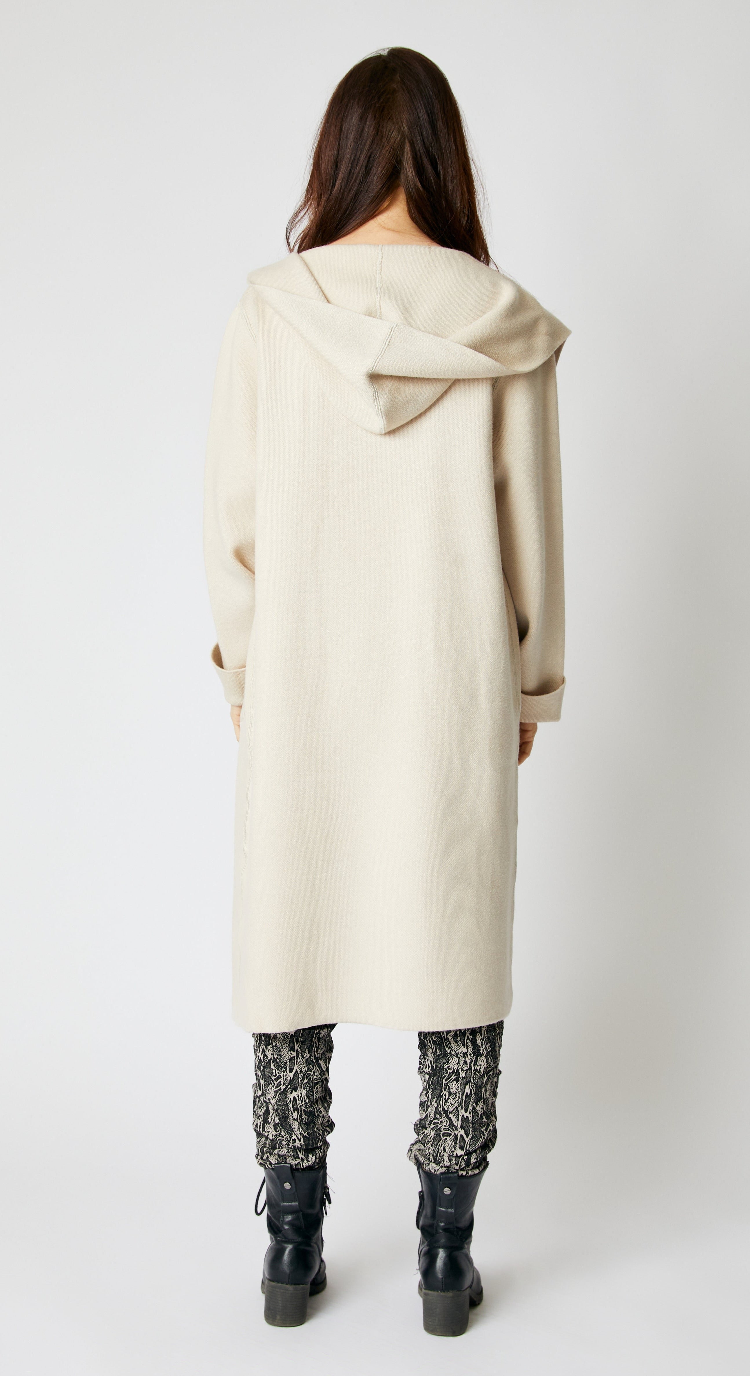 Hooded Sweater Coat