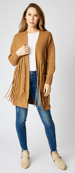 Fringe Cardigan - Jacqueline B Clothing