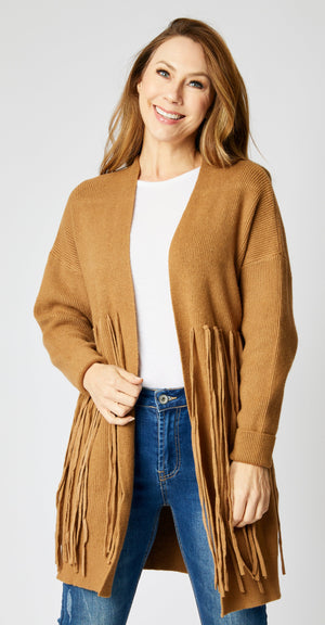 Fringe Cardigan - Jacqueline B Clothing