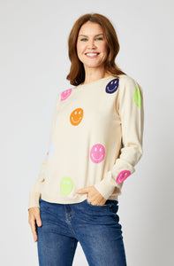 Happy All Over Sweater