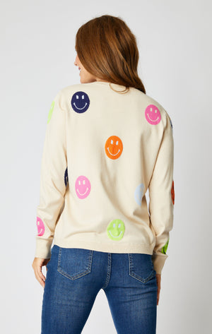 Happy All Over Sweater