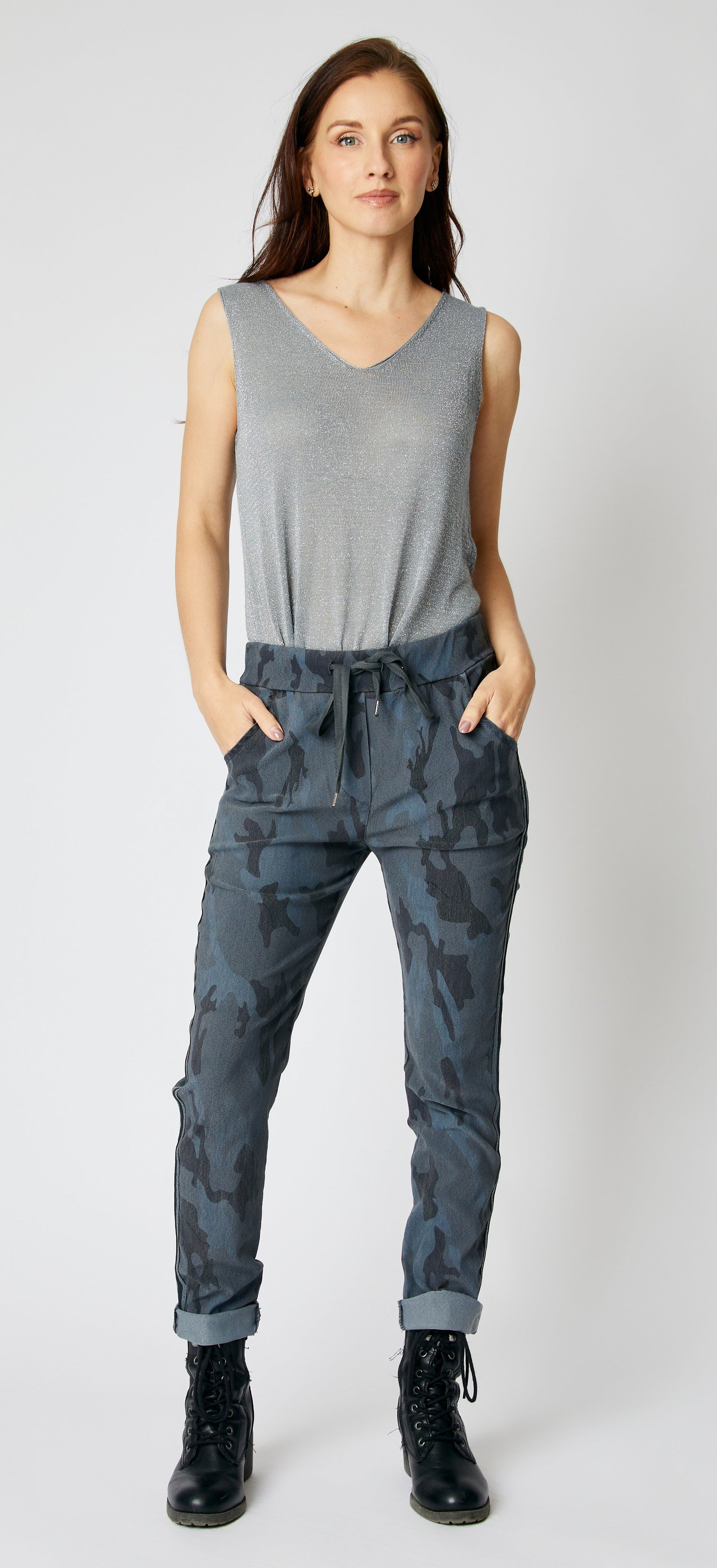 Woodlands Camo Pants (Four Colors) - Jacqueline B Clothing