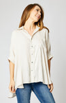 Oversized Satin Blouse