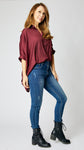 Oversized Satin Blouse