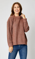 Mock Super Soft Ribbed Sweater