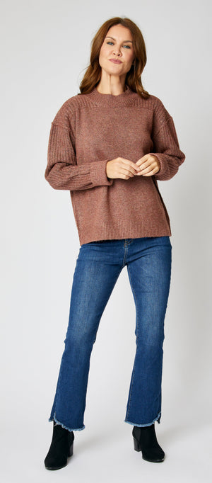 Mock Super Soft Ribbed Sweater