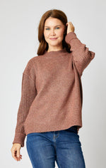 Mock Super Soft Ribbed Sweater