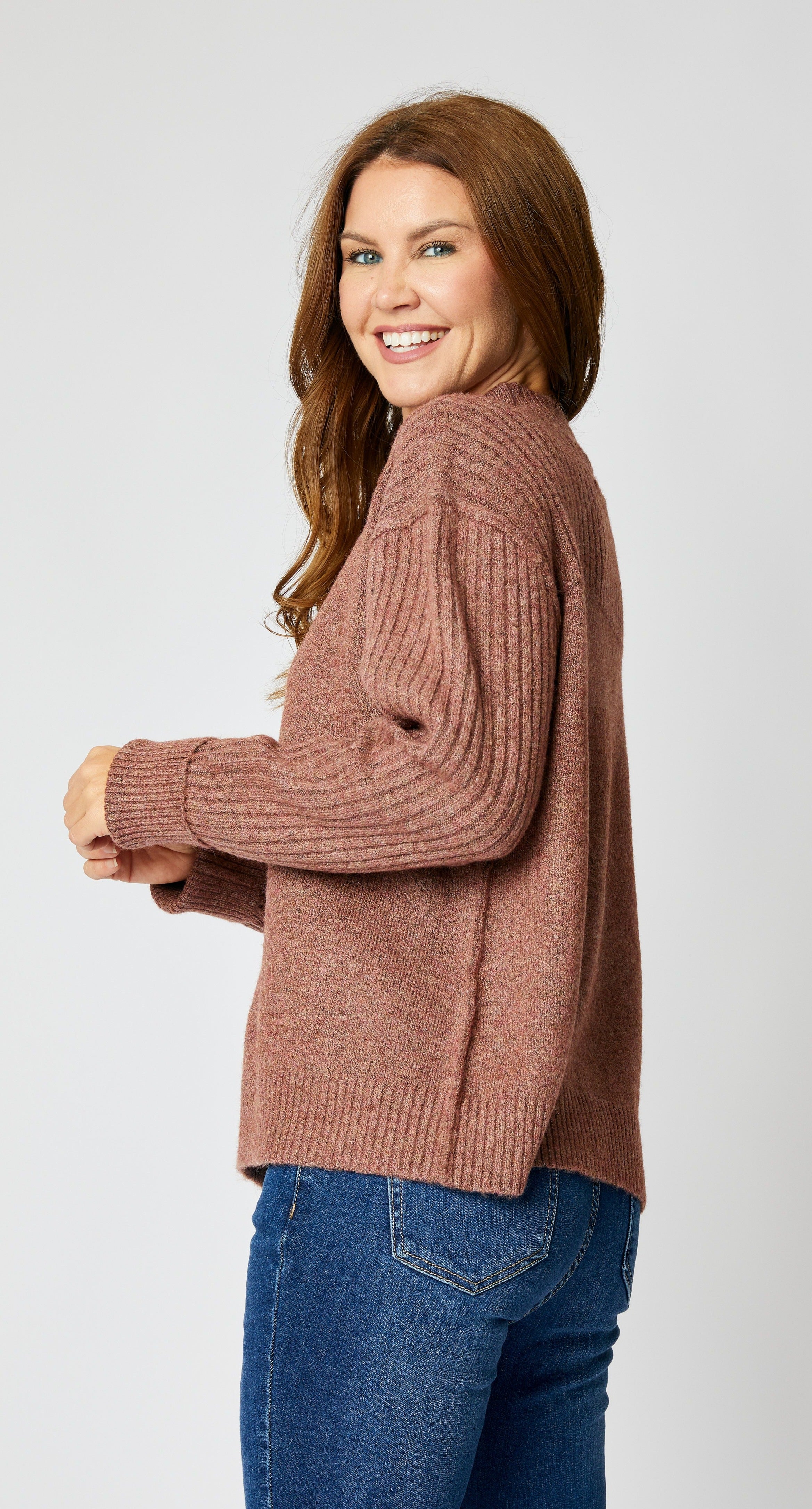 Mock Super Soft Ribbed Sweater