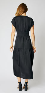 Ruched Short Sleeve Maxi Dress - Jacqueline B Clothing