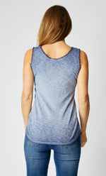 Distressed Raw Edge Tank