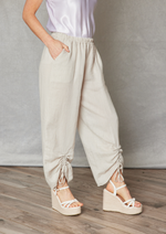 Linen Draw Cord  Botom Pant