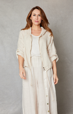 Linen Zip-Up Hoodie (3 Colors)