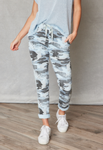 Soft Camo Pants w/ Mini Stars - Jacqueline B Clothing