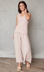 Knit Satin Trim Tank