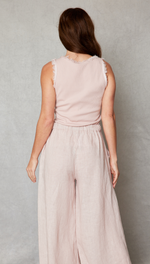 Knit Satin Trim Tank