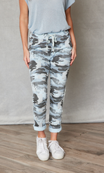 Soft Camo Pants w/ Mini Stars - Jacqueline B Clothing