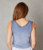 Distressed Raw Edge Tank