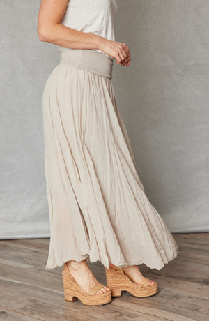 Cotton crinkle skirt online