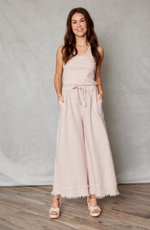 Knit Satin Trim Tank