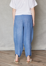 Linen Pant with Side Inset