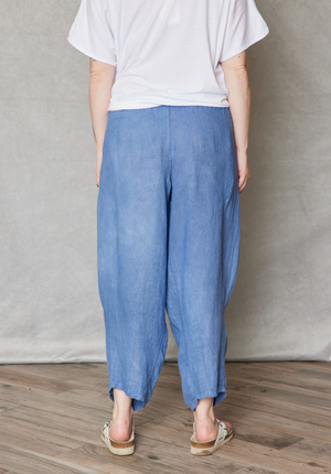 Linen Pant with Side Inset