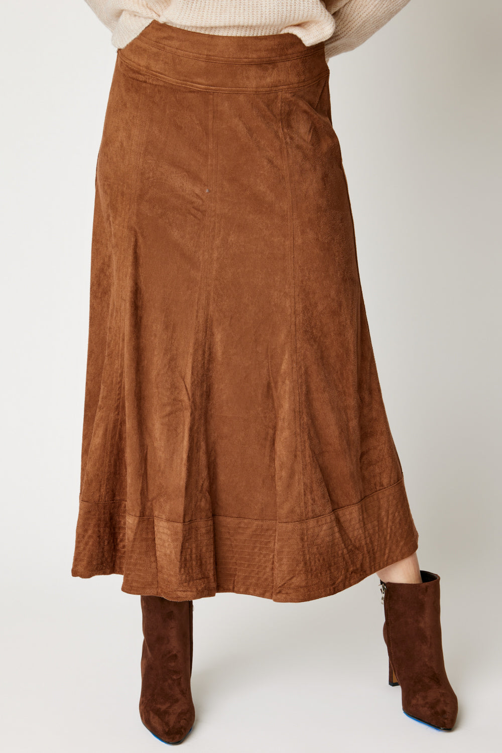 Boho Faux Suede Skirt