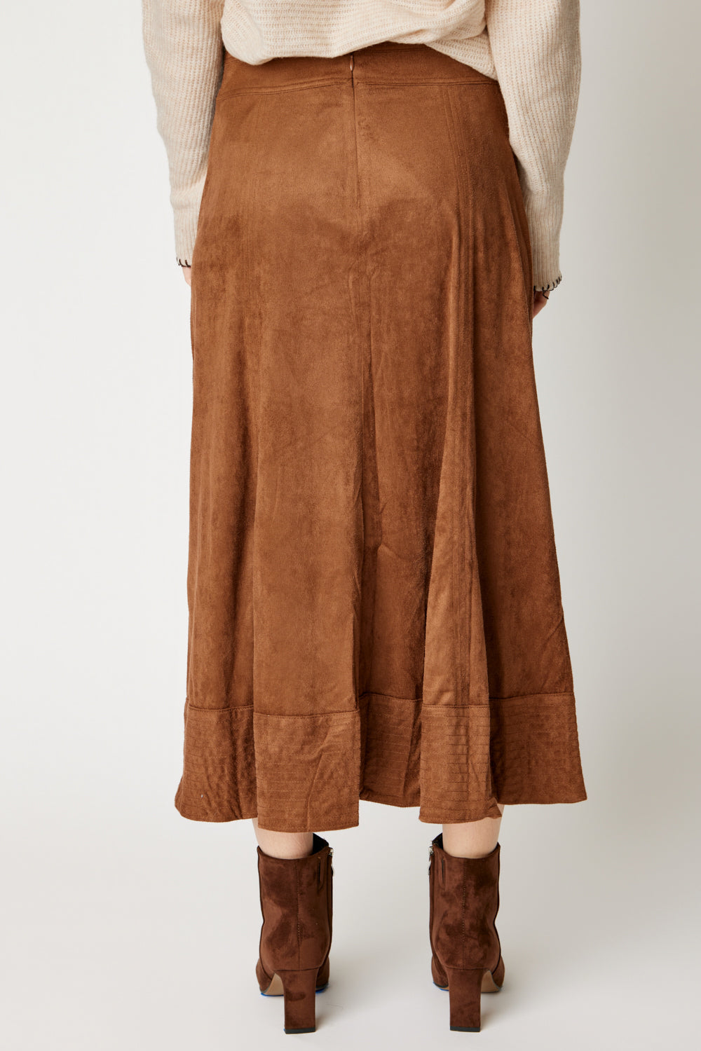 Boho Faux Suede Skirt