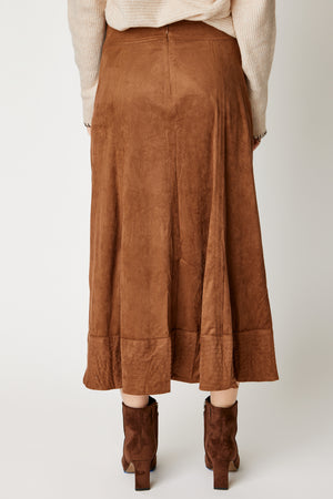 Boho Faux Suede Skirt