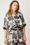 Pajama Style Jungle Pattern Top (2 Colors.Part of Set)