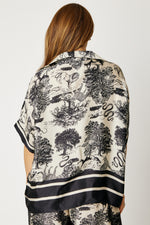 Pajama Style Jungle Pattern Top (2 Colors.Part of Set)