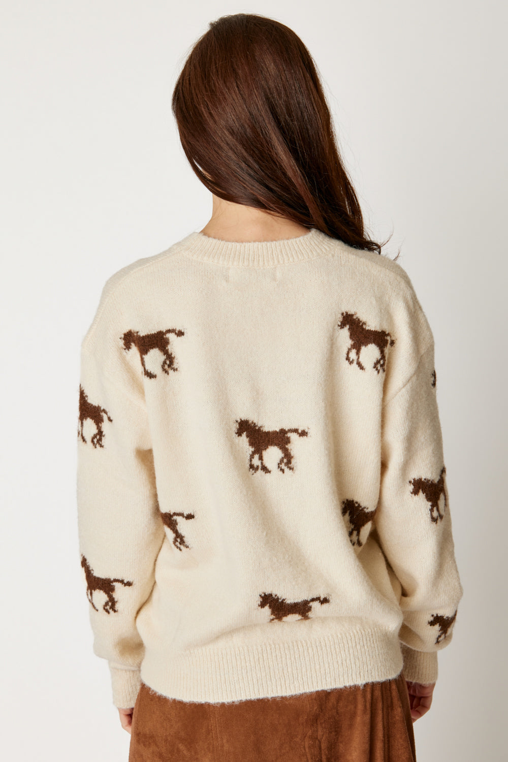 Horse Motif Sweater