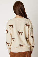 Horse Motif Sweater