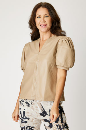 The Faux Leather Top (2 Colors)