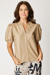 The Faux Leather Top (2 Colors)