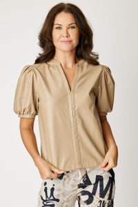 The Faux Leather Top (2 Colors)