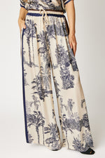 Racer Stripe Jungle Print Pant