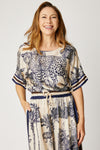 Racer Stripe Jungle Print Top