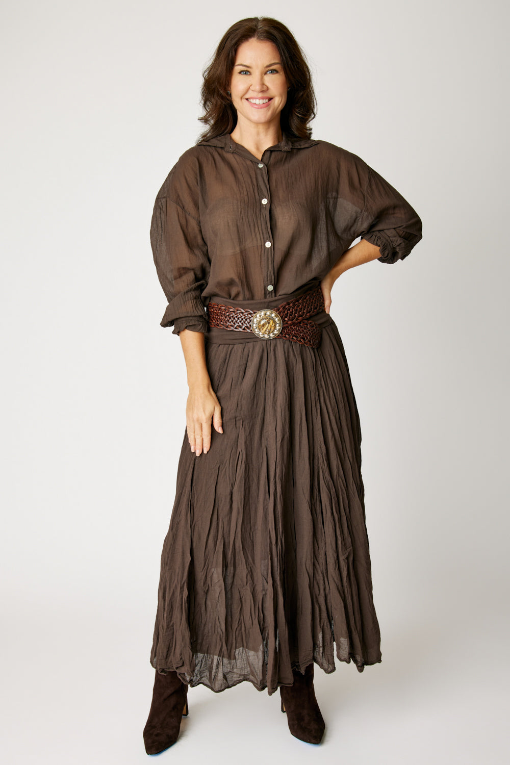 Voile Cotton Skirt (Fall Collection Colors)