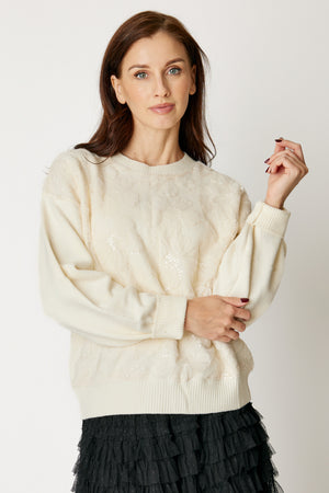 Holiday Floral Sweater