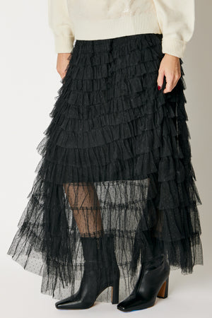 Swiss Dot Layered Skirt (3 Colors)