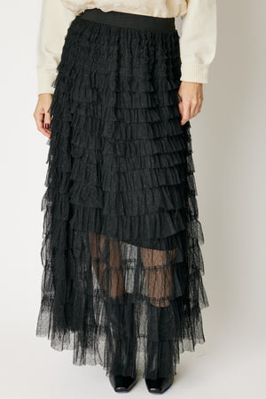 Swiss Dot Layered Skirt (3 Colors)